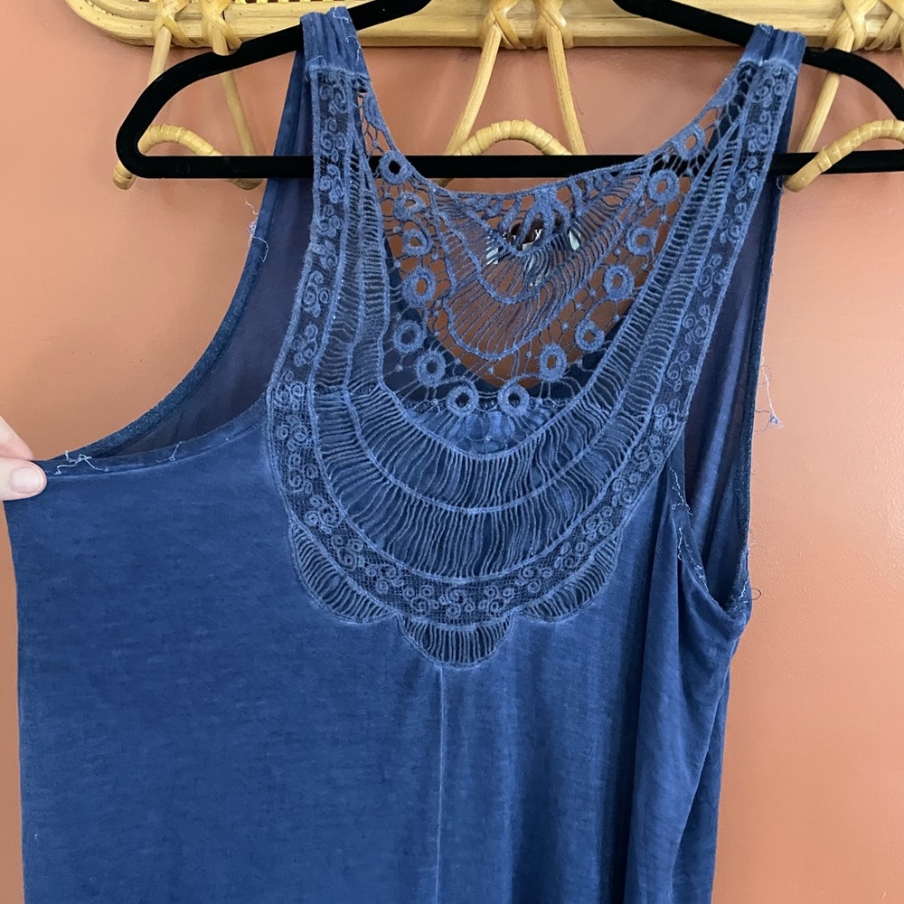 Knox Rose Navy Blue Tank Top - Picture 2 of 4